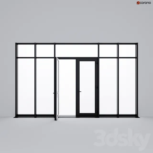 Panoramic glazing 3D Model