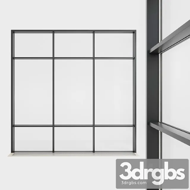 Panoramic glazing. stained glass. 52 3D Model Download