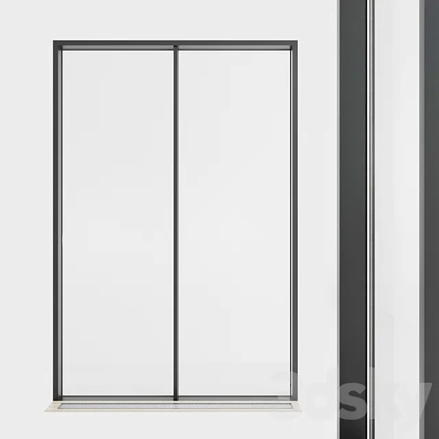 Panoramic glazing. Stained glass. 61 3DModel