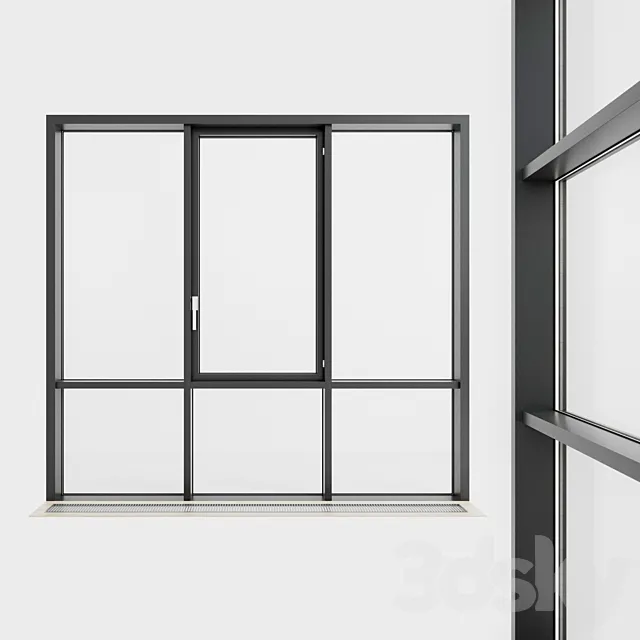 Panoramic glazing. Stained glass. 66 3D Model