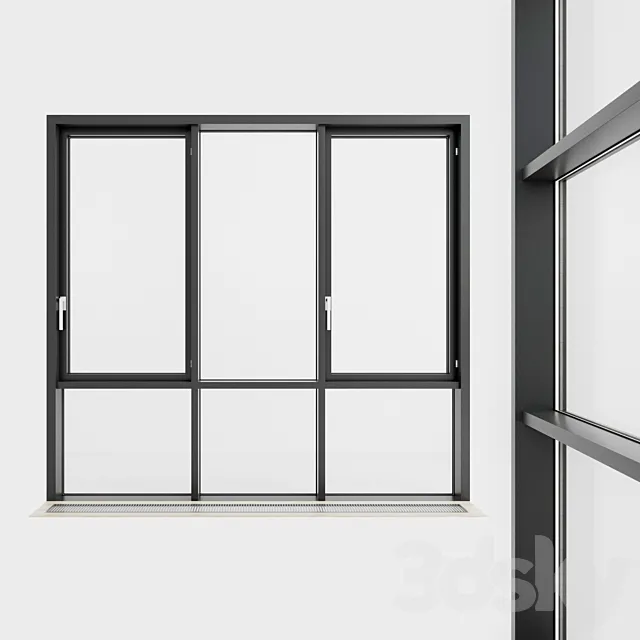 Panoramic glazing. Stained glass. 67 3D Model