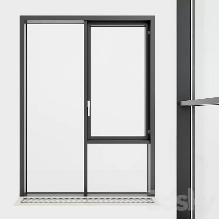 Panoramic glazing. Stained glass. 75 3D Model