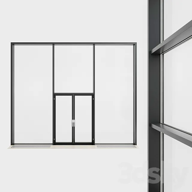 Panoramic glazing. Stained glass window. 33 Free Download