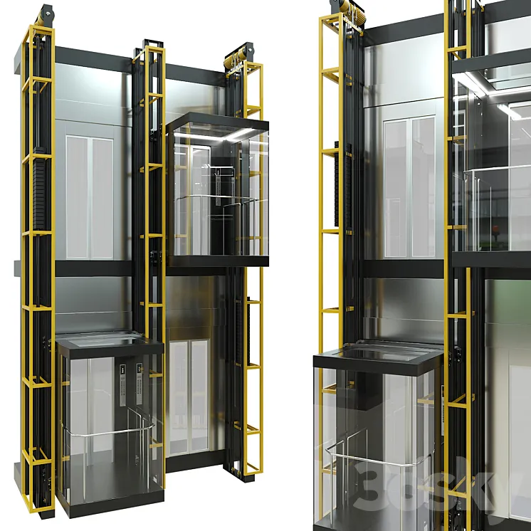 Panoramic lift 3D Model Free Download
