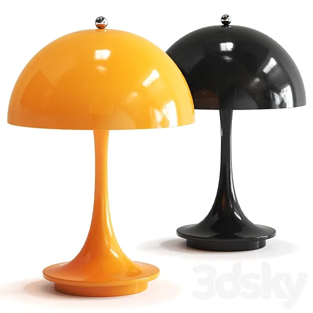 Panthella Portable by Louis Poulsen Table Lamp 3D Model Panthella Portable by Louis Poulsen Table Lamp 3D Model
