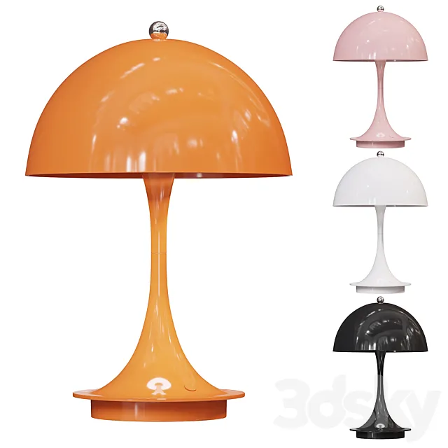 Panthella Table Lamp 3D Model Panthella Table Lamp 3D Model