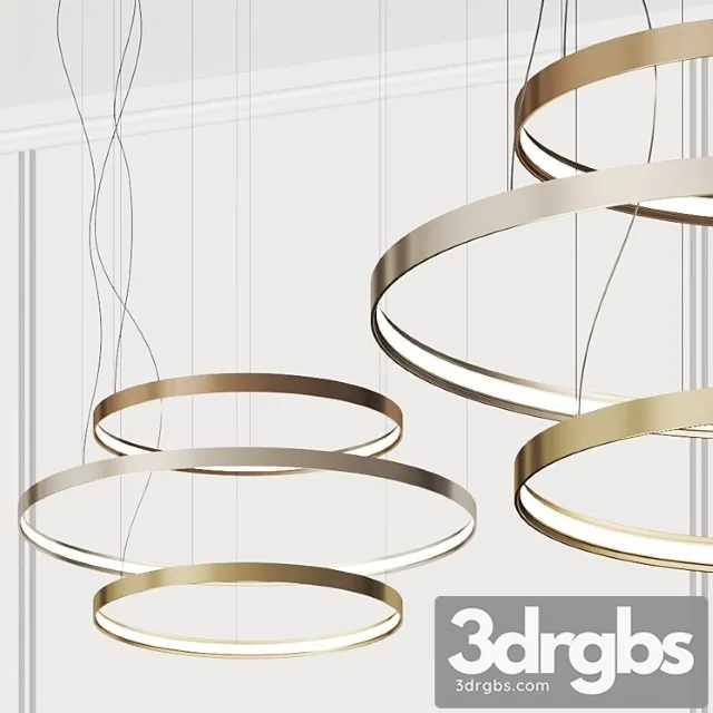Panzeri zero round pendant lamps 3D Model Download