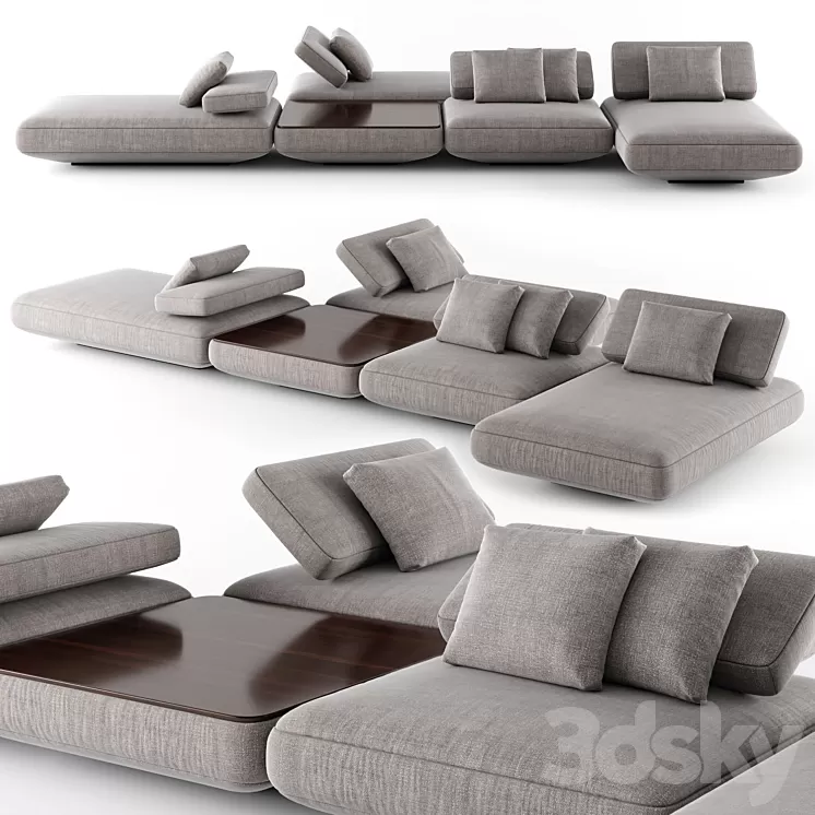 Paola Lenti Agio Sofa 3D Model