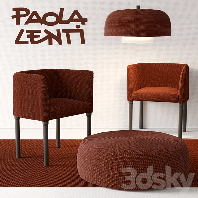 Paola Lenti elsie + Paola Lenti otto + Paola Lenti taiki 3D Model