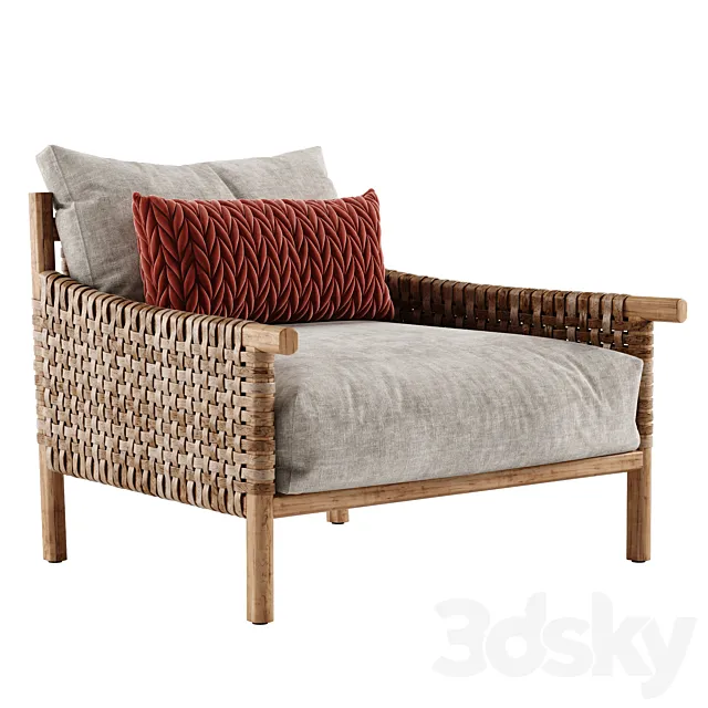 Paola Lenti Kiori Armchair 3D Model Paola Lenti Kiori Armchair 3D Model