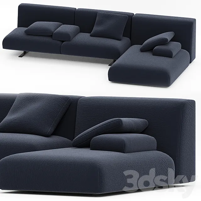Paola Lenti MOVE Modular sofa N4 3D Model Paola Lenti MOVE Modular sofa N4 3D Model