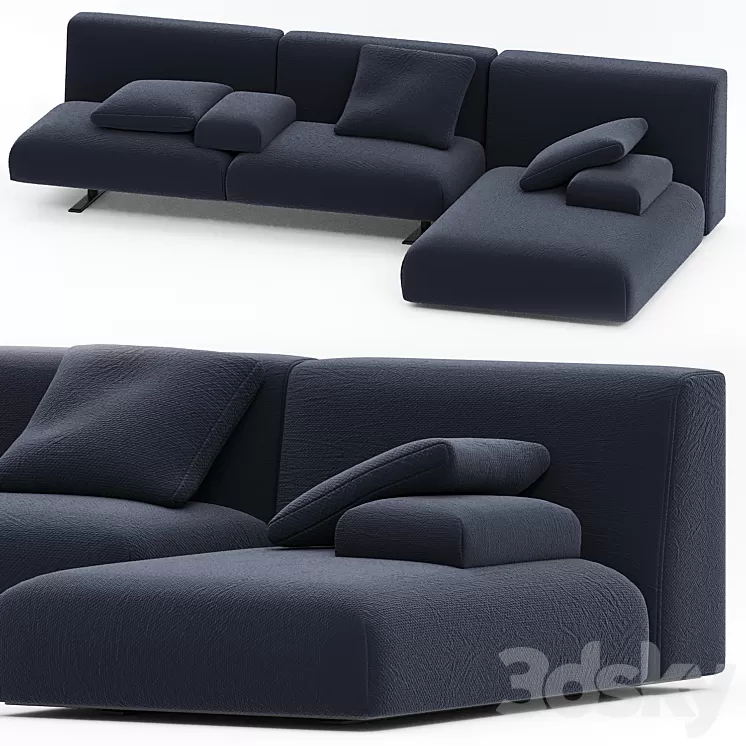 Paola Lenti MOVE Modular sofa N4 3D Model Free Download
