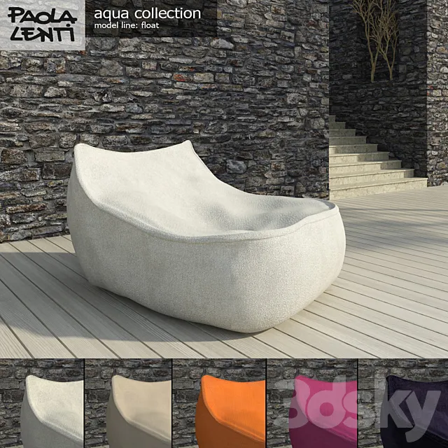 Paola Lenti Outdoor Furniture 4 3D Model Paola Lenti Outdoor Furniture 4 3D Model