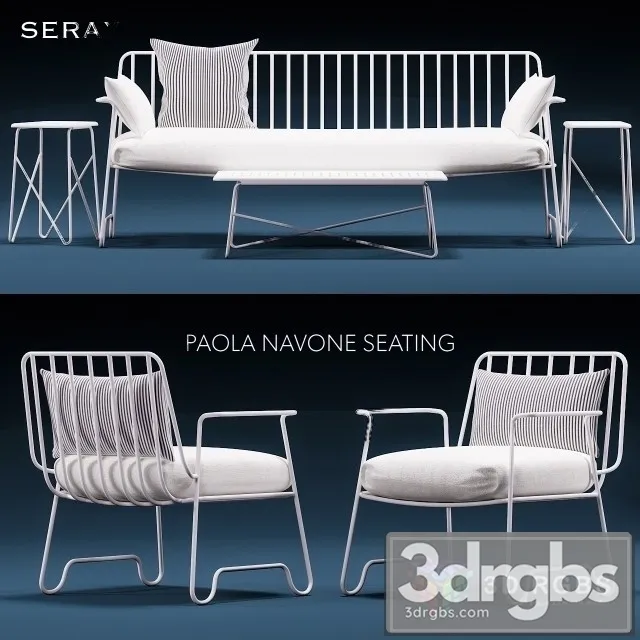 Paola Navone Seating 3D Model Download