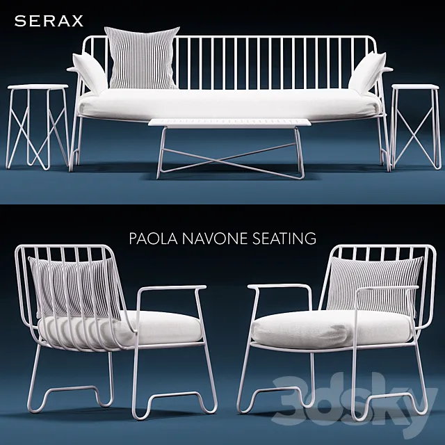 PAOLA SOFA SET 3DModel PAOLA SOFA SET 3DModel