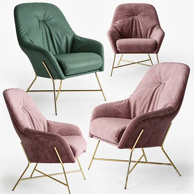 Paola Zani Asia armchair 3D Model Paola Zani Asia armchair 3D Model