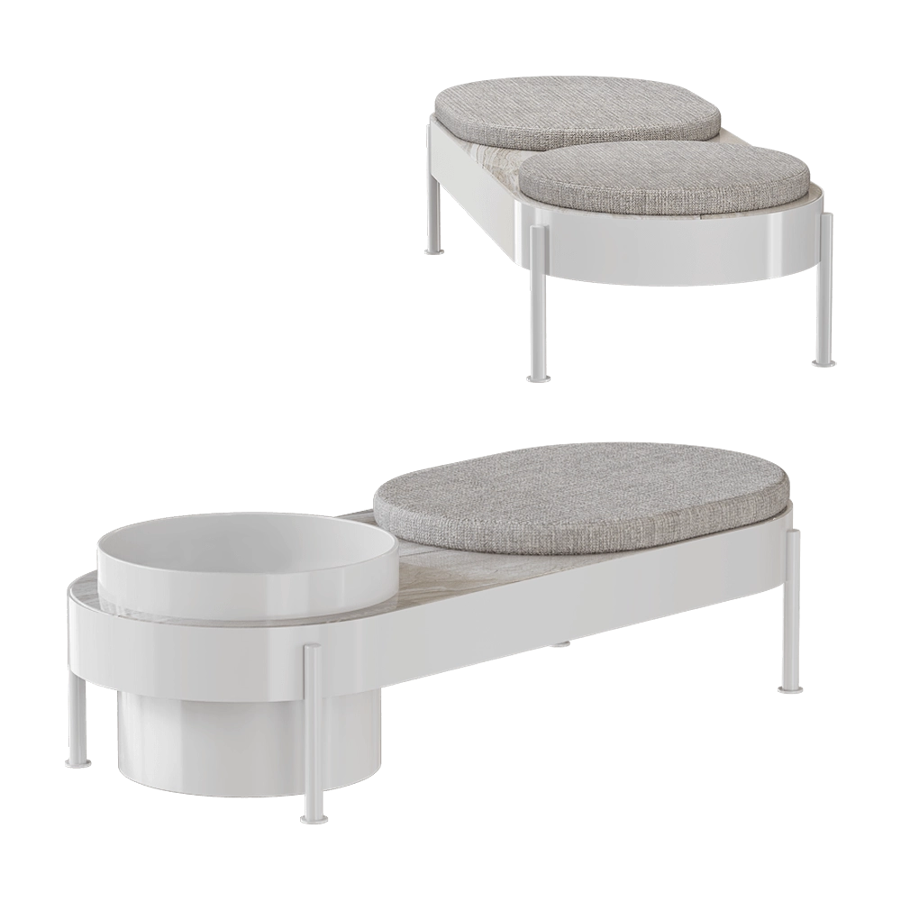 Paola Zani – Bench Albisola 3D Model Paola Zani – Bench Albisola 3D Model