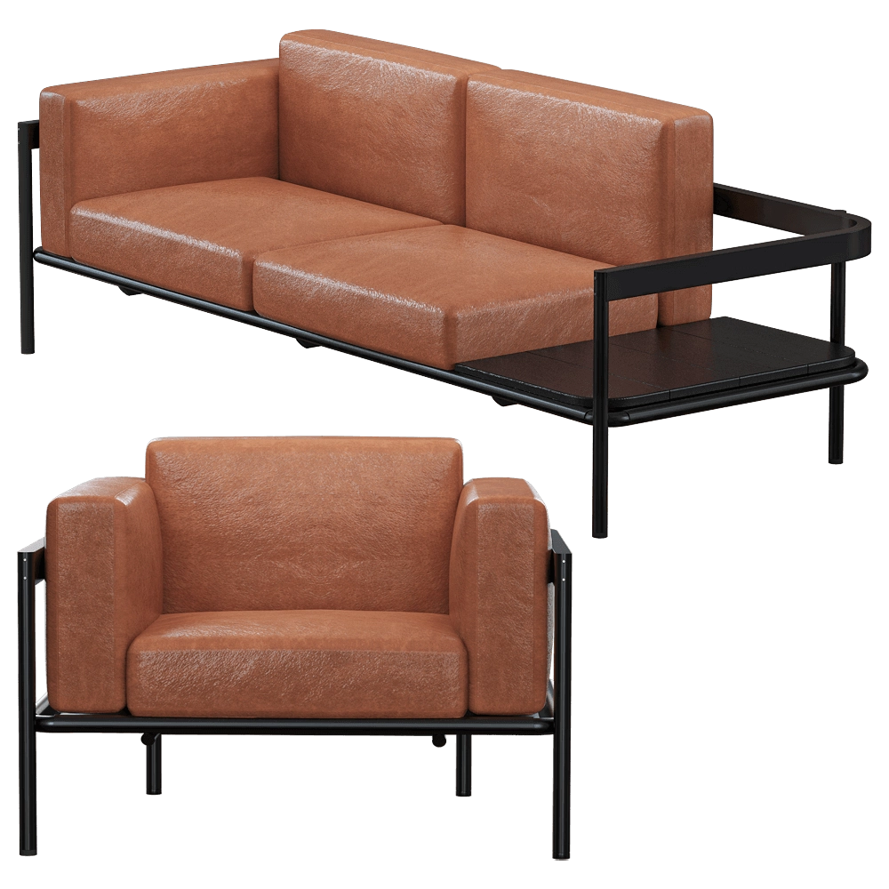 Paola Zani – Sofa and armchair Zenit 3D Model