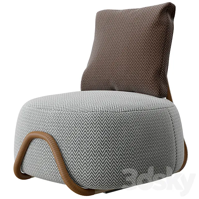 Paolo Castelli Babou armchair 3D Model Paolo Castelli Babou armchair 3D Model