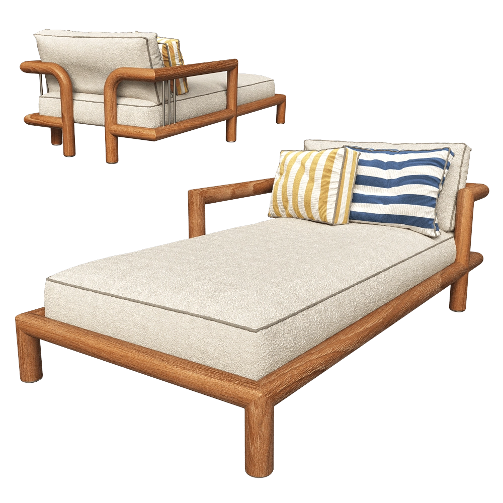Paolo Castelli – Bed Imane Daybed 3D Model