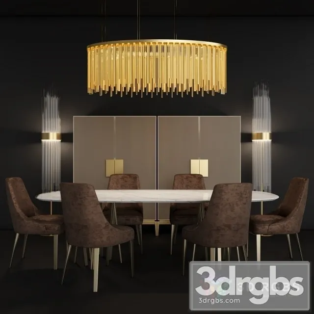 Paolo Castelli Furniture Set 1 3D Model Download