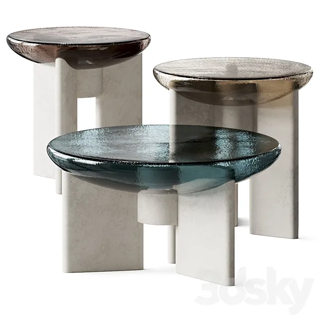 Paolo Castelli Lens Coffee Tables 3D Model