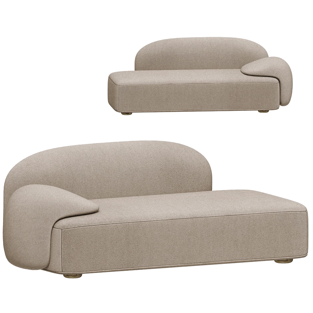 Paolo Castelli – Sofa Ama Dormeuse 3D Model