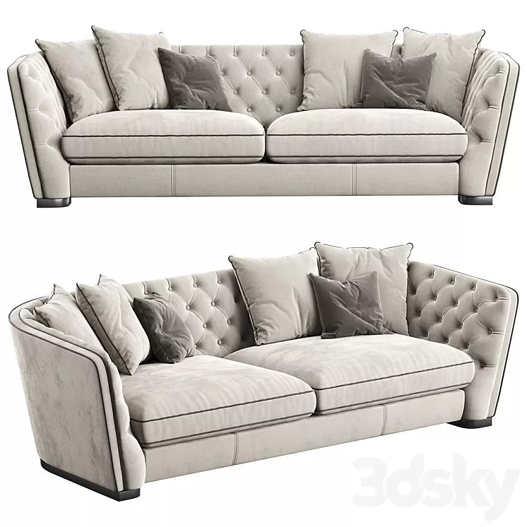 Paolo Sofa 230 studiof 3D Model Free Download