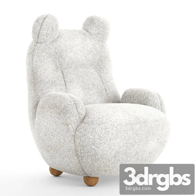 Papa bear armchair 3D Model Download