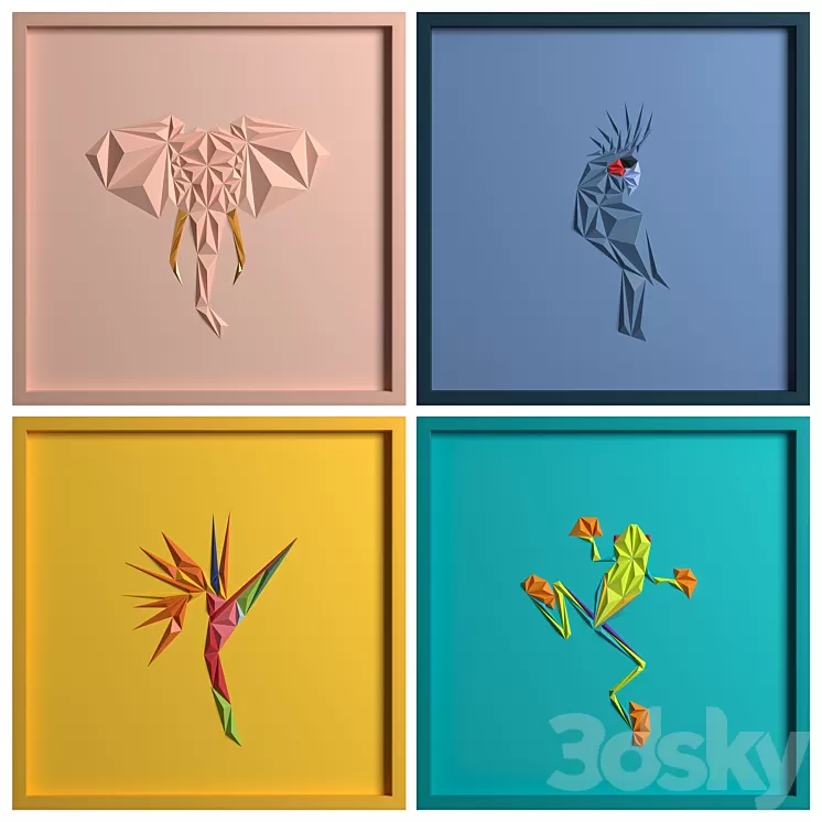 Paper Art Work 03 3D Model