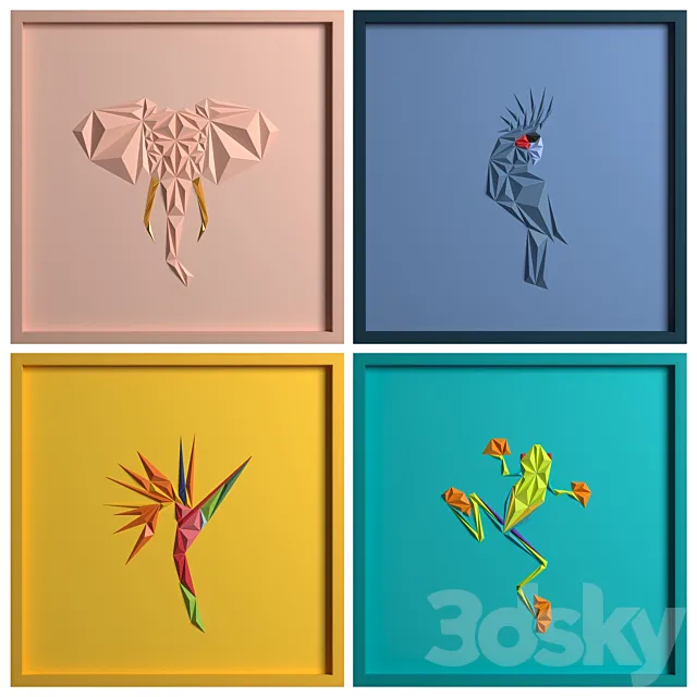 Paper Art Work 03 3DModel