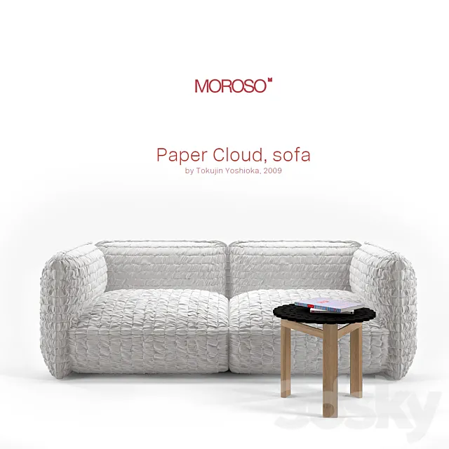 Paper Cloud 3D Model