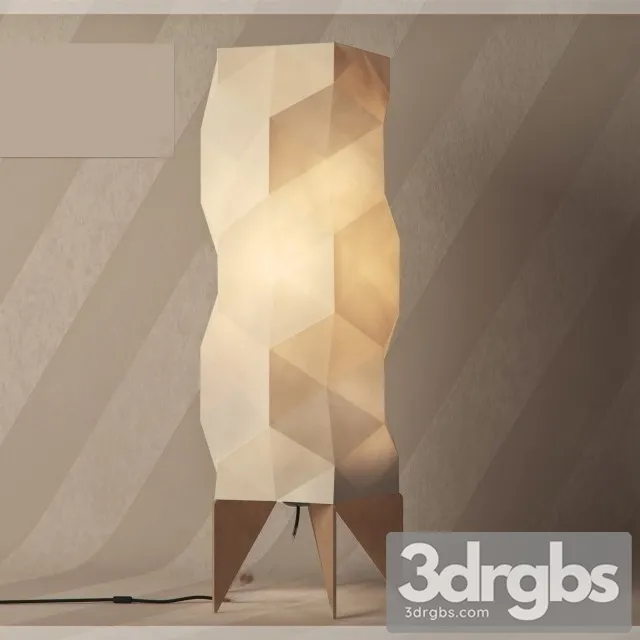Paper Floor Lamp 3D Model Download