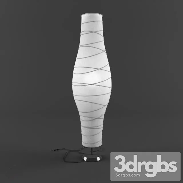 Paper Floor Lamp Shade 3D Model Download