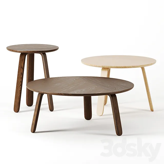 Paper tables by Gubi 3DModel