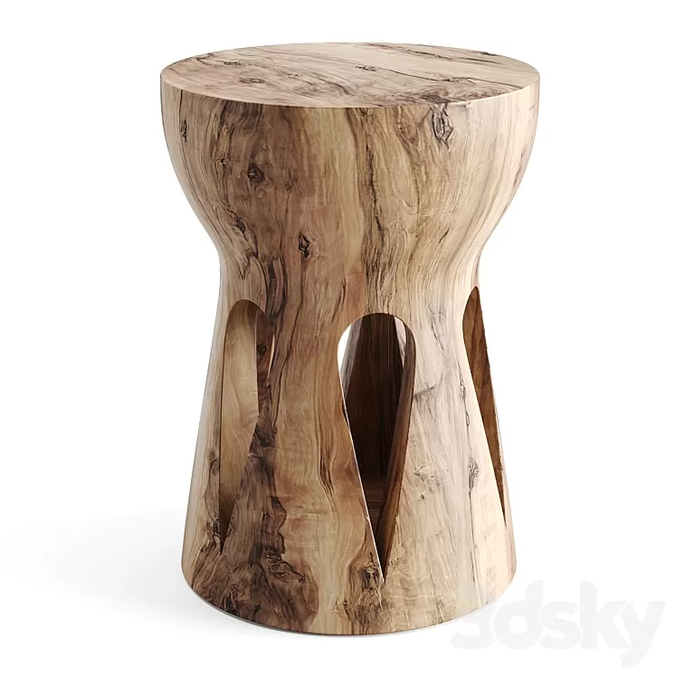 Papung Sculpted Side Table AM.PM 3D Model Free Download