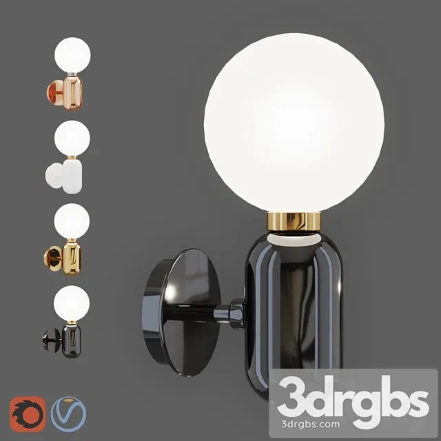 Parachilna aballs lamps – wall lamp 3D Model Download
