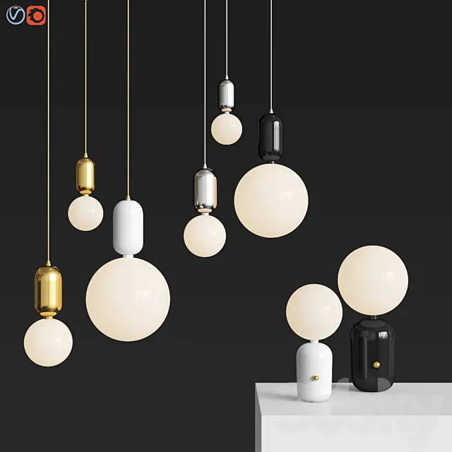 Parachilna Aballs Light Set Hayon Studio 3D Model