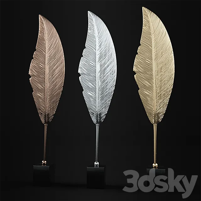 Paradise Leaf Sculpture 3D Model Paradise Leaf Sculpture 3D Model