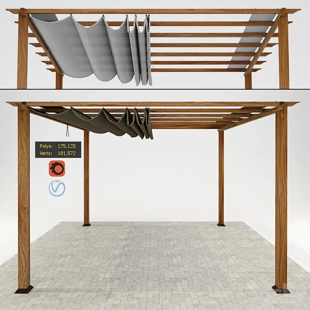 Paragon florence pergola 3D Model