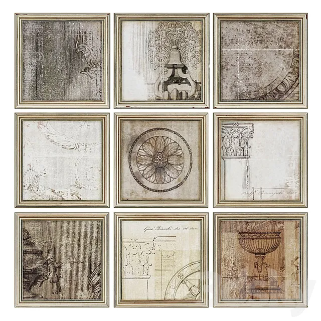 Paragon Time 9 Pack Art 3D Model Paragon Time 9 Pack Art 3D Model