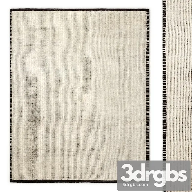Parallelo hand-knotted wool rug rh 3D Model Download