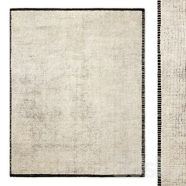 Parallelo Hand-Knotted Wool Rug RH 3DModel