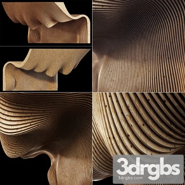 Parametric Big Wall N1 Part Hall Parametricheskaia Bolshaia Stena Dlia Zala 1 3D Model Download