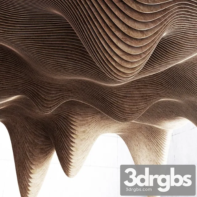 parametric decor hall 3D Model Download