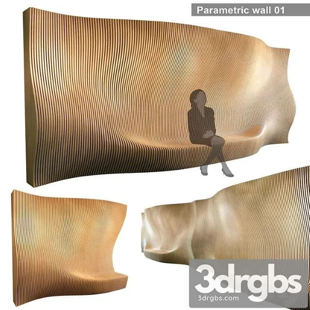 Parametric wall 001 3D Model Download