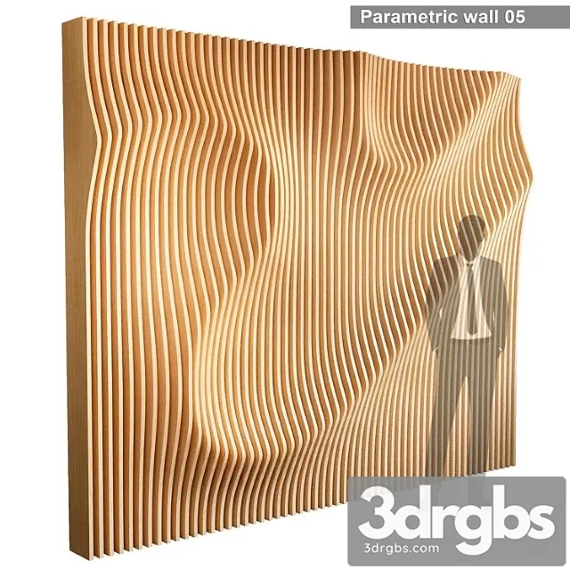 Parametric wall 005 3D Model Download