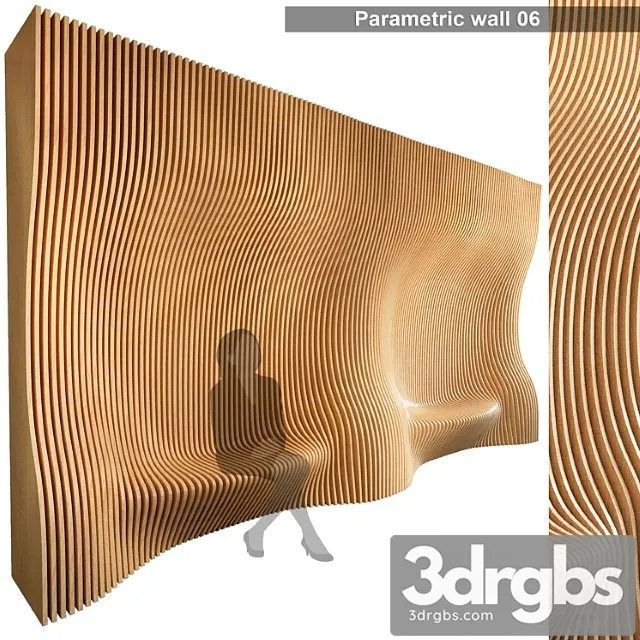 Parametric wall 006 3D Model Download