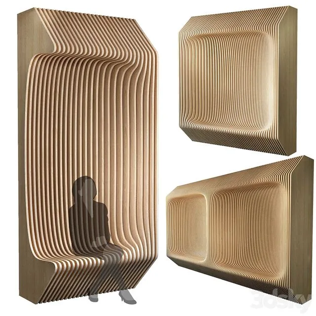 Parametric Wall 009 3D Model Parametric Wall 009 3D Model