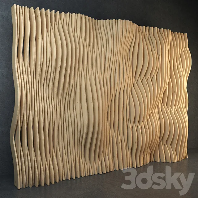 Parametric wall 3D Model Parametric wall 3D Model